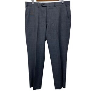 VTG Lauren Ralph Lauren Mens Wool Dress Pants Charcoal Gray Flat Front  Sz 36x30